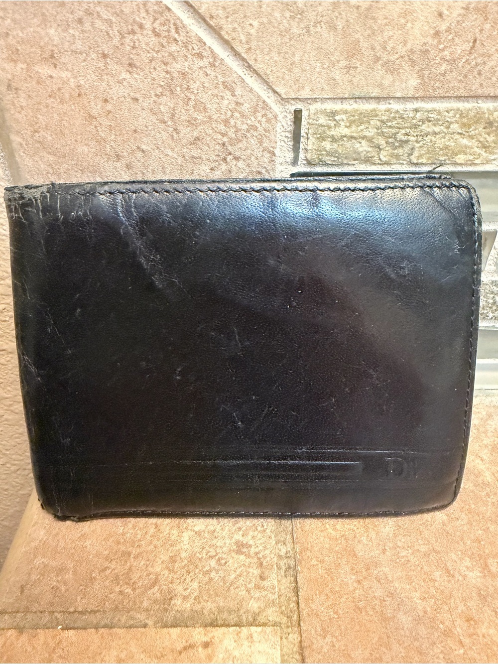 CHRISTIAN DIOR Vintage Luxury Black Bifold Leather Wallet Designer Authentic